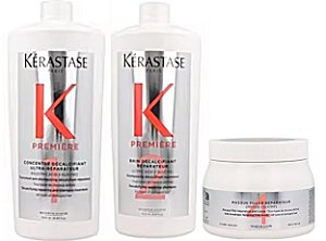 Kit Kérastase Premiere Pré Sh 1L + Sh 1L+ Másc 500g