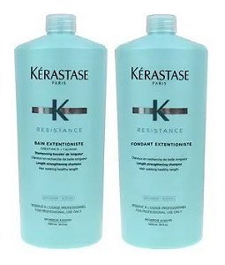 Kit Kérastase Resistance Extentioniste Shampoo+ Cond 1L