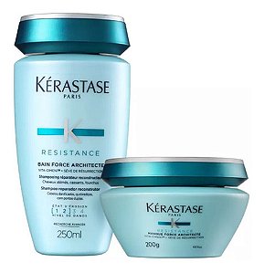 Kit Kérastase Resistance Architecte Sham 250ml+ Máscara 200g