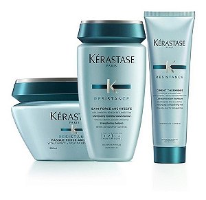 Kit Kérastase Resistance Architecte Shampoo+ Másc+ Leavein