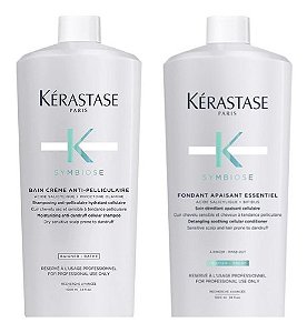 Kit Kérastase Symbiose Bain Crème + Cond Apaisant 1L