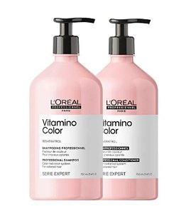 Kit Loréal Vitamino Color - Shampoo 750ml + Cond 750ml