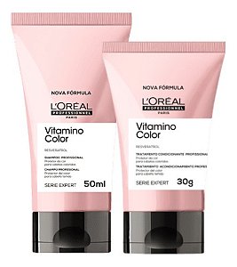 Kit Loréal Vitamino Color Shampoo 50ml+ Máscara 30ml