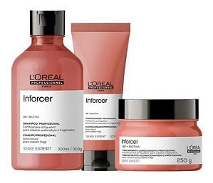 Loréal Kit Inforcer Shampoo 300m + Cond 200m + Masc 250g