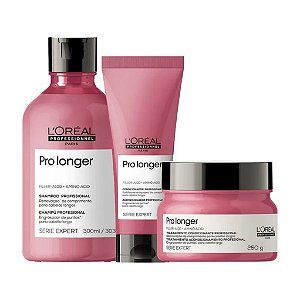 Loréal Kit Pro Longer Sh 300ml + Cond 200ml + Masc 250gr