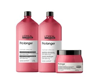 Kit Loréal Pro Longer Shampoo +Cond 1,5L +Másc Gr