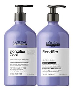 Kit Loréal Blondifier Cool - Shampoo 750ml + Cond 750ml