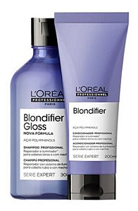Kit Loréal Blondifier Gloss Shampoo 300ml+ Condic 200ml