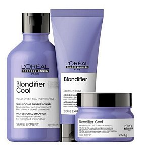 Loreal Kit Blondifier Cool Sh 300ml+ Cond 200ml+ Masc 250g