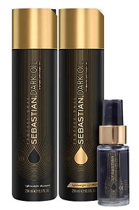 Kit Sebastian Dark Oil Sh 250ml + Cond 250ml + Óleo 30ml
