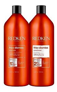 Kit Redken Frizz Dismiss Shampoo + Condicionador 1L