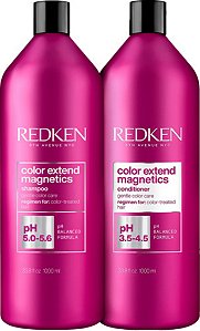 Kit Redken Color Extend Magnetics Shampoo+ Cond 1 Litro