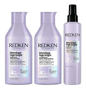 Kit Redken Blondage High Bright - Sh + Cond + Pré-shampoo