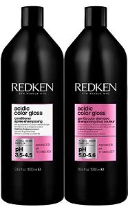 Kit Redken Acidic Color Gloss Shampoo + Cond 1L