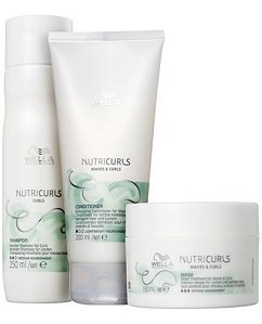 Kit Wella Nutricurls Shampoo+ Condicionador+ Máscara Pq