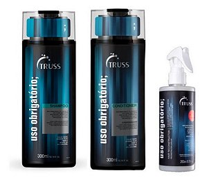 Kit Truss Uso Obrigatório Shampoo+ Cond 300ml+ Leavein 260ml