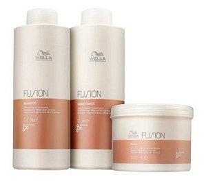 Kit Wella Professionals Fusion Shampoo+ Cond+ Máscara Gd