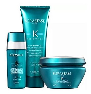 Kit Kérastase Resistance Thérapiste Shampoo+ Másc+ Sérum Pq