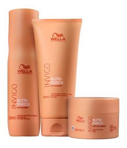 Kit Wella Nutri Enrich Shampoo 250ml+ Cond 200ml + Máscara 150ml