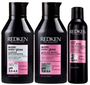 Kit Redken Acidic Color Gloss Sh peq + Cond peq + Tratamento