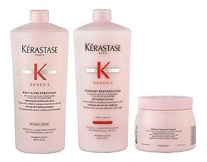Kit Kérastase Genesis Sh Nutri 1L + Cond 1L + Másc 500gr