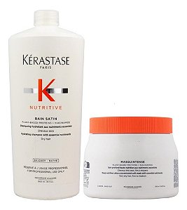Kit Kérastase Nutritive Bain Satin 1L + Masquintense 500gr