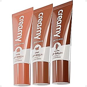 Kit Creamy The Coffe Collection Lip Balm Latte, Chai e Mocha