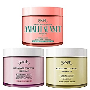 Kit Skelt Trio Body Cream Hidratante Corporal 200g
