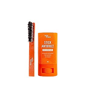Kit SOS Frizz Stick Antifrizz 18g+  Escova Finalizadora