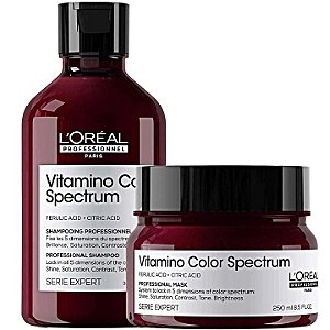 Kit Loréal Vitamino Color Spectrum Shampoo 300ml+ Másc 250g