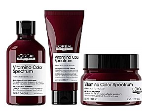 Kit Loréal Vitamino Color Spectrum Shampoo+ Cond+ Máscara