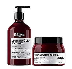 Kit Loréal Vitamino Color Spectrum Shampoo+ Máscara 500g