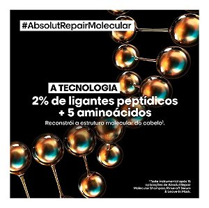 Kit Loréal Absolut Molecular Shampoo 500ml+ Sérum+ Leave-in