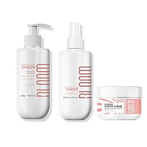 Kit Bloom Cheer Body Splash+ Body Cream+ Esfoliante 200g