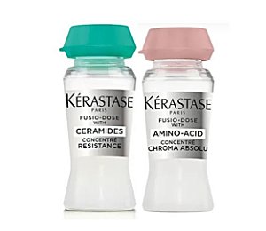Kit Kérastase Ampola Resistance Ceramides+ Chroma Absolu Amino Acid 12mls