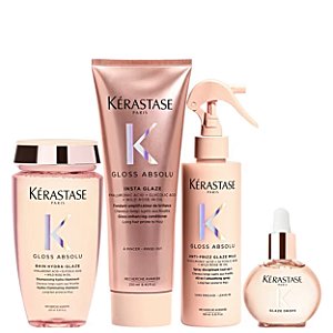 Kit Kérastase Gloss Absolu Shampoo+ Cond pq+ Leave-in+ Óleo