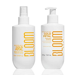 Kit Bloom Gold Petal Body Splash 200ml+ Body Cream 200g