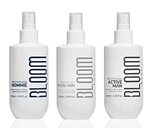 Kit Bloom Body Splash Homme+ Active Man+ Pure Man 200ml
