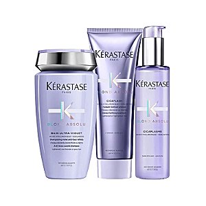 Kit Kérastase Blond Absolu Sh Ultra Violet+ Cond+ Cicaplasme