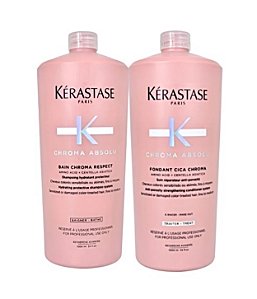Kit Kérastase Chroma Absolu Respect Shampoo+Condicionador 1l
