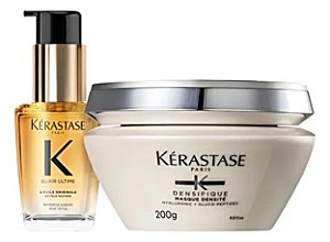 Kit Kérastase Densifique Máscara 200g+ Óleo Elixir 30ml