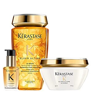 Kit Kérastase Elixir Ultime Shampoo+ Máscara+ Óleo 30ml