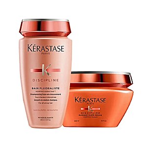 Kit Kérastase Discipline Fluidealiste Shampoo+ Óleo Relax Máscara