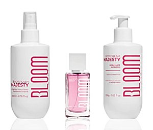 Kit Bloom Majesty Body Splash+ Body Cream+ Perfume Capilar