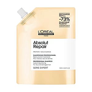 Loréal Absolut Repair Gold Quinoa Shampoo- Refil 500ml