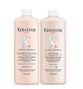 Kit Kérastase Gloss Absolu Bain Creme Shampoo+ Condicionador 1L