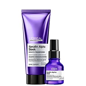 Kit Loréal Keratin Alpha Sleek Tratamento 200ml+ Sérum 50ml