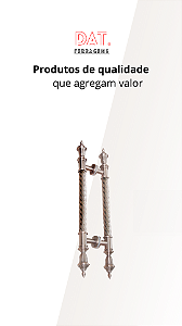 PUXADOR CLÁSSICO 960MM X 600M  BRONZE AL MODELO LANÇA