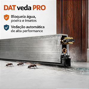 VEDAÇÃO AUTOMÁTICA DUPLA REGULAGEM COM ROLETE / ESCOVA DE VEDAÇÃO / RODO AUTOMÁTICO / RODINHO AUTOMÁTICO