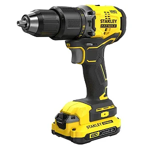 FURADEIRA PARAFUSADEIRA DE IMPACTO 1/2" A BATERIA 20V BRUSHLESS COM 2 BATERIAS V20 - SBD715D2K DA STANLEY